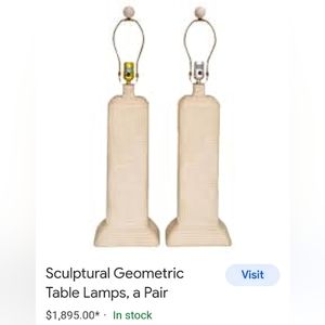 Authentic Dynasty Sculptural Lamps